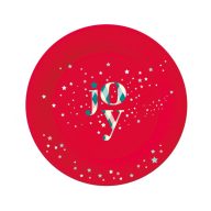 Weihnachten Red Joy i Pappteller 6 Stück 18 cm