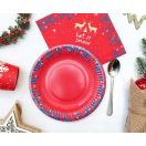 Weihnachten Let It Snow i Pappteller 6 Stk. 18 cm