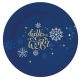 Weihnachten Snowflakes i Pappteller 6 Stk 18 cm