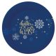 Weihnachten Snowflakes Pappteller 6 Stk. 18 cm