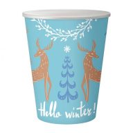 Weihnachten Hello Winter i Papierbecher 6 Stk 250 ml