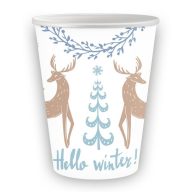Weihnachten Hello Winter i Papierbecher 6 Stk 250 ml