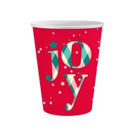 Weihnachten Red Joy i Papierbecher 6 Stk 250 ml