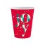 Weihnachten Red Joy i Papierbecher 6 Stk 250 ml