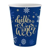 Weihnachten Hello Winter i Papierbecher 6 Stk 250 ml