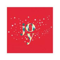 Weihnachten Red Joy i Serviette 20 Stk 33x33 cm