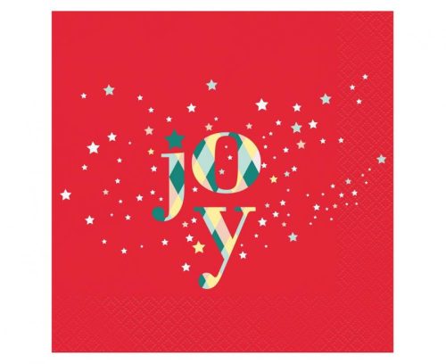 Red Joy Weihnachts Servietten (20 Stücke) 33x33 cm