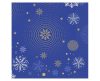 Navy Blue Snowflakes, Schneeflocken Servietten (20 Stücke) 33x33 cm