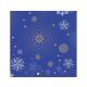 Weihnachten Navy Blue Snowflakes i Serviette 20 Stk 33x33 cm