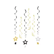 Star Glitter Stars, Banddekoration 6er-Set