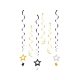 Glitter Stars, Star Dekorative Schleife 6er Set Set