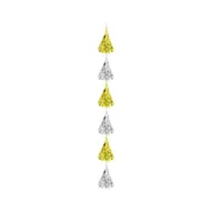 Party B&C Gold-Silver, Gold-Silber Banddekoration 180 cm