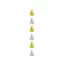 Party B&C Gold-Silver, Gold-Silber Banddekoration 180 cm