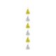Party B&C Gold-Silver, Gold-Silber Banddekoration 180 cm