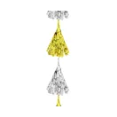 Party B&C Gold-Silver, Gold-Silber Banddekoration 180 cm