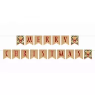 Weihnachten Brown Bow Frohe Weihnachten Schriftzug 250 cm