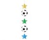 Fußball Football, Banddekoration 150 cm