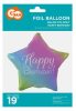 Geburtstag Rainbow  Regenbogen Happy Birthday Sternfolienballon 44 cm
