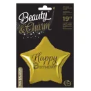 Geburtstag Gold Goldener Happy Birthday Stern Folienballon 44 cm