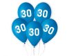 Blau Happy Birthday 30 blue Ballon, Luftballon 5Stück 12 Zoll (30cm)