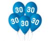 Blau Happy Birthday 30 blue Ballon, Luftballon 5Stück 12 Zoll (30cm)