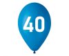 Blau Happy Birthday 40 blue, Ballon, Luftballon 5 Stück 12 Zoll (30cm)