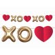 Liebe XOXO Papier Girlande 200 cm