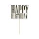 Geburtstag Black Happy Birthday Kuchendekoration 13 cm