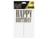 Geburtstag Black Happy Birthday Kuchendekoration 13 cm