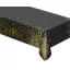 Geburtstag Black Gold Dots, Schwarze Folientischdecke 137x183 cm