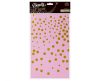 Light Pink Gold Dots, Rosa Tischdecke aus Folie 137x183 cm