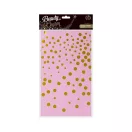 Geburtstag B&C Gold Dots Rosa Folie Tischdecke 137x183 cm