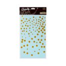 Geburtstag B&C Gold Dots Blaue Folientischdecke 137x183 cm