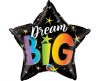 Dream Big Rainbow, Star Folienballon 46 cm