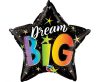 Star Dream Big Rainbow, Folienballon 46 cm