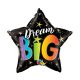 Dream Big Rainbow, Star Folienballon 46 cm