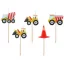 Fahrzeug Building Blocks Bau Geburtstagkerzen Set, Set von 5