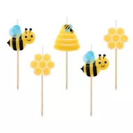 Tiere Beehive Bienenkuchenkerze, Kerzenset 5 Stück