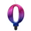 Nummer Night Sky Metallic Bunte Zahl 0 Geburtstagskerze