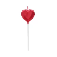 Liebe Diamant Herz Rot, Herz Tortekerze