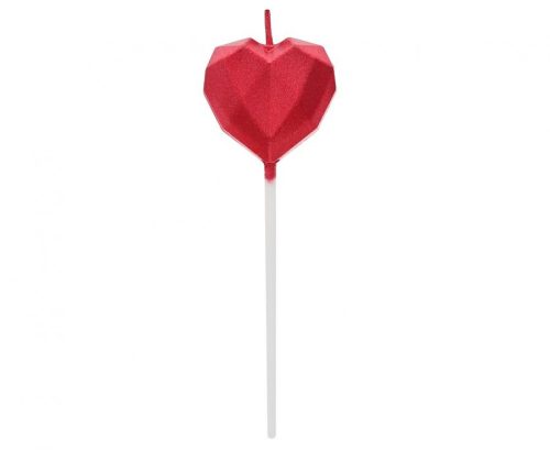 Liebe Diamant Herz Rot, Herz Tortekerze