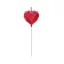 Liebe Diamant Herz Rot, Herz Tortekerze