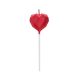 Liebe Diamant Herz Rot, Herz Tortekerze