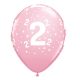 Farbe Happy Birthday 2 Pastel Ballon, Luftballon 6 Stück 11 Zoll (28 cm)