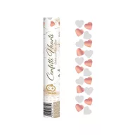 Hochzeit Rose gold Hearts Herzkonfetti-Shooter 30 cm