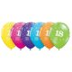 Farbe Happy Birthday 18 Pastel Mix Ballon, Luftballon 6 Stück 11 inch (28cm)