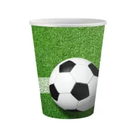 Fußball Field Pappbecher 6er-Pack, 200 ml