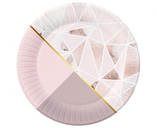 Farbe Rose Chic Rosa Pappteller 6 Stk 18 cm