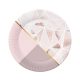 Farbe Rose Chic Rosa Pappteller 6 Stk 18 cm