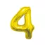 Nummer Gold, Nummer 4 Folienballon 85 cm